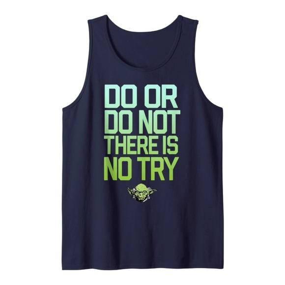 Star Wars Black Tank Top with Yoda Design - Picture 1 of 4